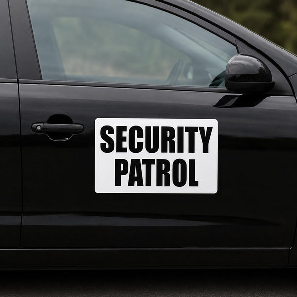 Magnetic Security Patrol Sign 18" x 12"