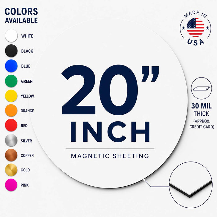 Round Blank Circle Magnet Signs in Many Sizes and Colors | Polka Dots