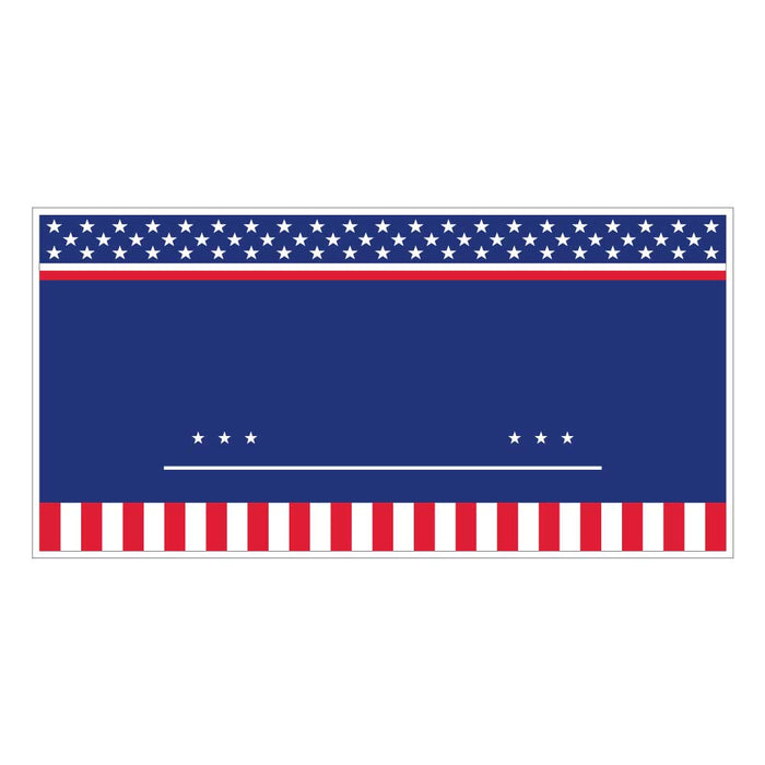 Custom Patriotic Campaign Car Magnet – 24x12" Red, White, and Blue Design