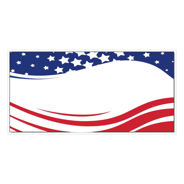 Custom American Flag Campaign Car Magnet – 24x12" Stars and Stripes Design