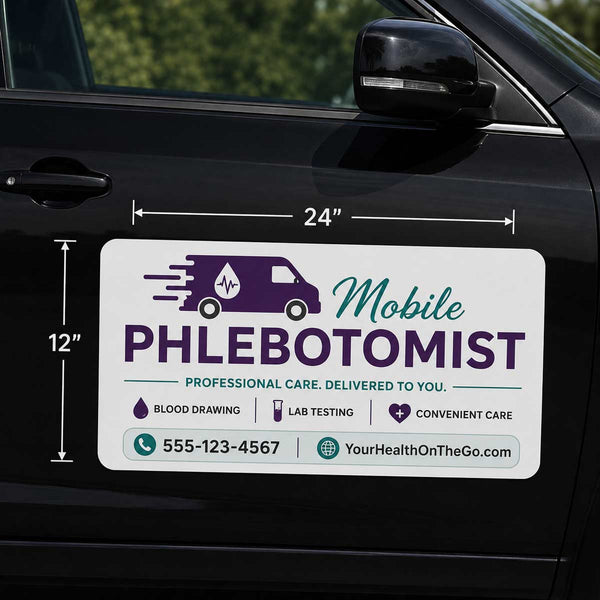 24"x12" - Most Popular Magnetic Sign (Med)
