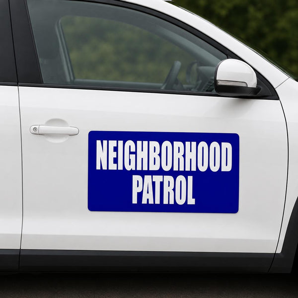 24" x 12" Magnetic Neighborhood Patrol Sign