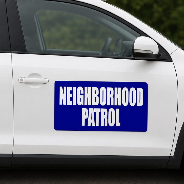 24" x 12" Magnetic Neighborhood Patrol Sign
