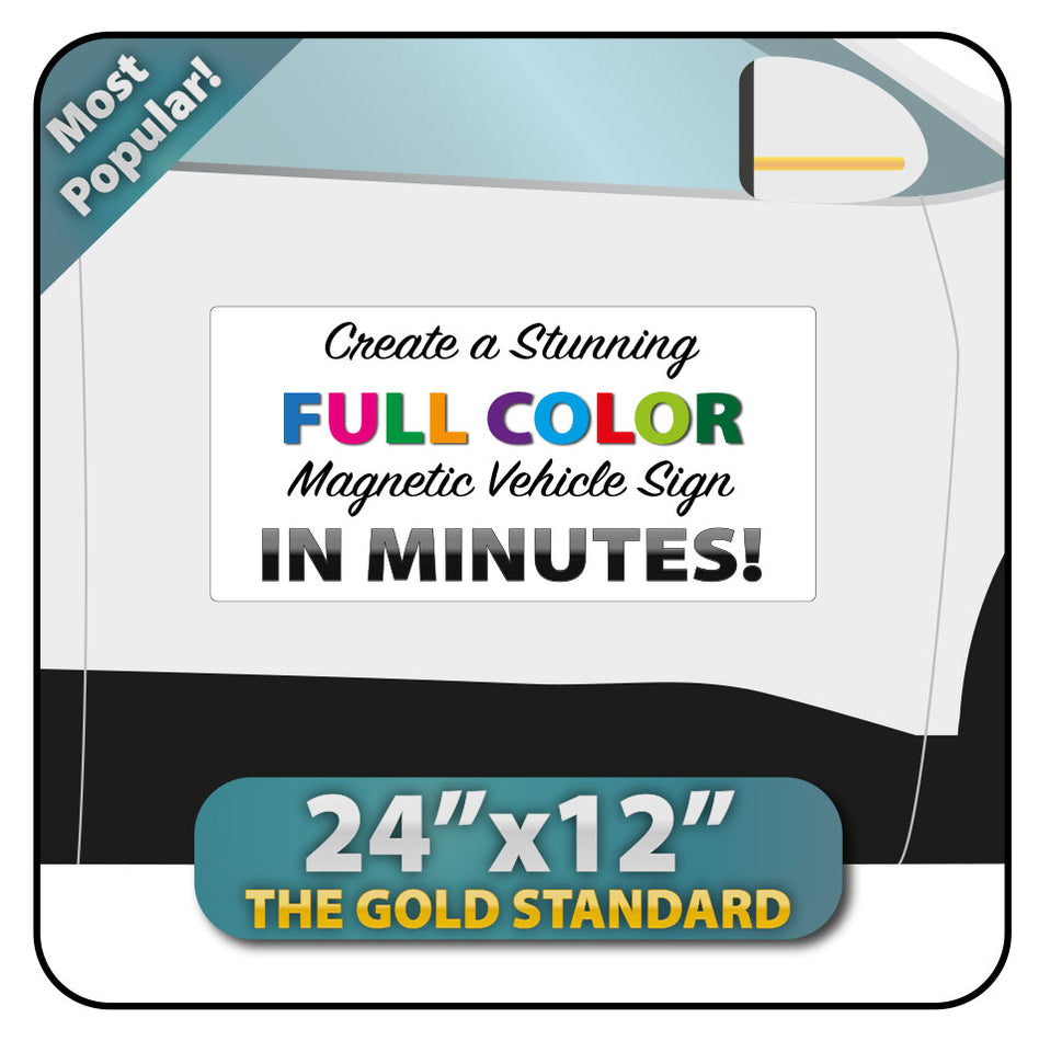 Custom Magnetic Signs for Cars | Truck & Van Magnet Signs from $3.50