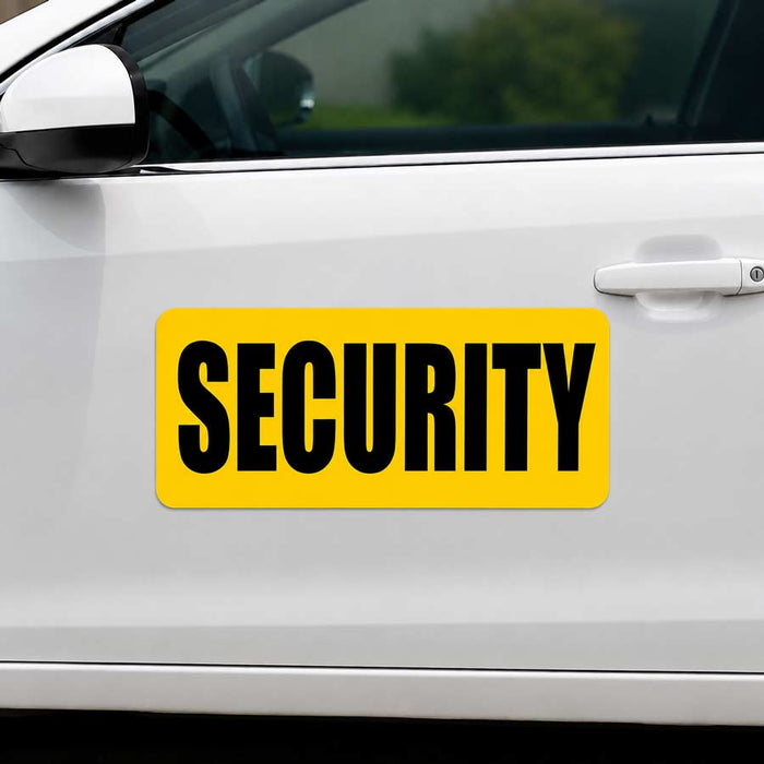 24" x 12" Magnetic Security Sign for vehicles