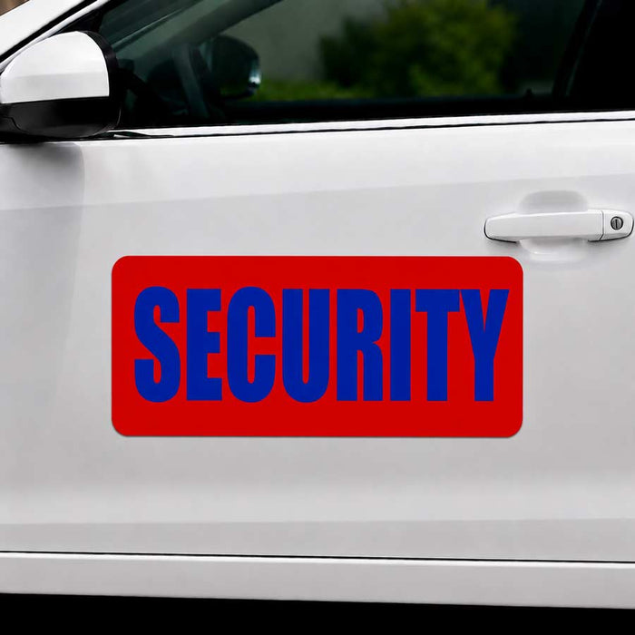24" x 12" Magnetic Security Sign for vehicles
