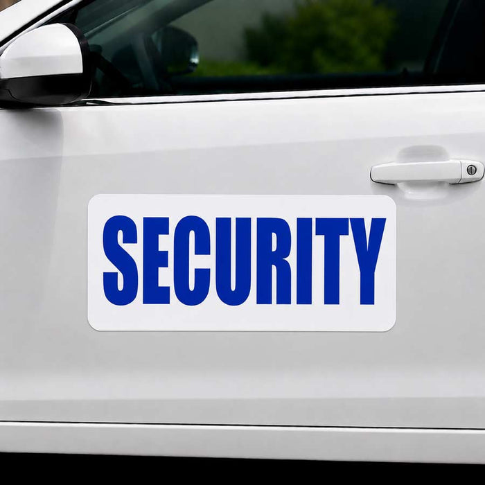24" x 12" Magnetic Security Sign for vehicles