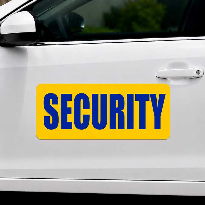 24" x 12" Magnetic Security Sign for vehicles