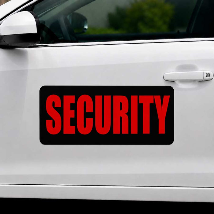 24" x 12" Magnetic Security Sign for vehicles