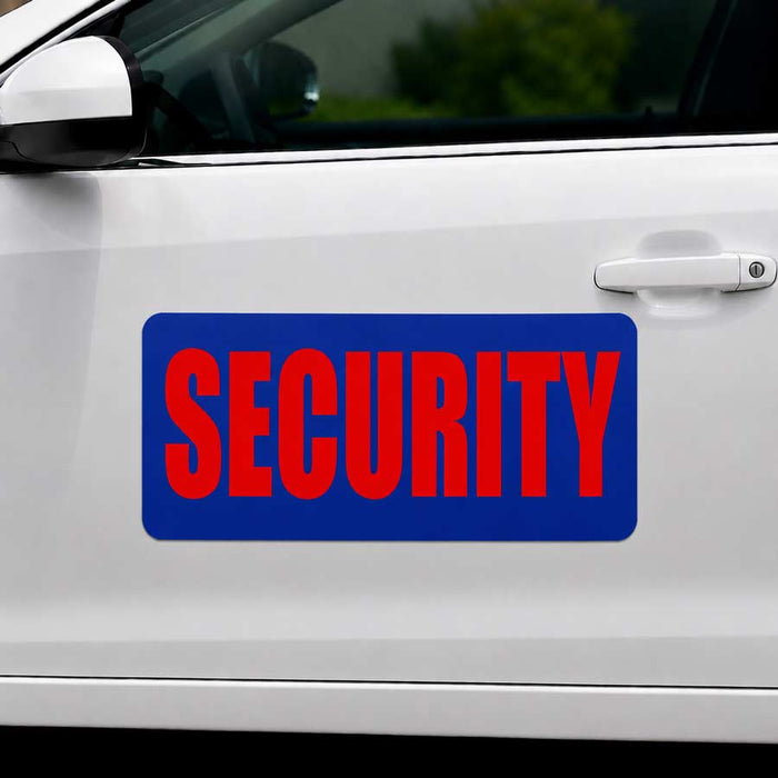 24" x 12" Magnetic Security Sign for vehicles