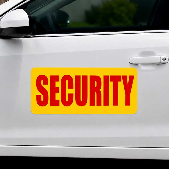 24" x 12" Magnetic Security Sign for vehicles