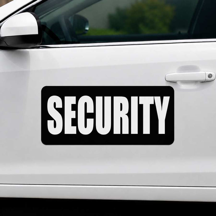 24" x 12" Magnetic Security Sign for vehicles