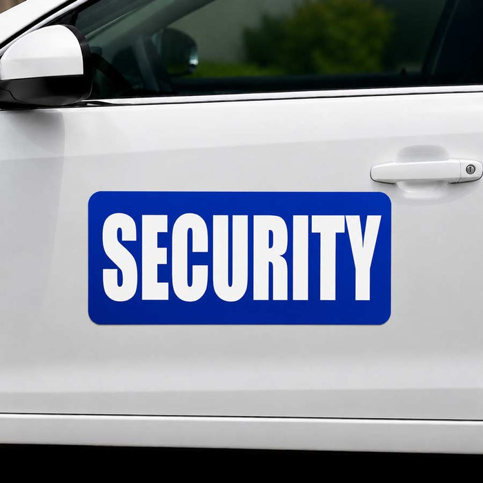 24" x 12" Magnetic Security Sign for vehicles