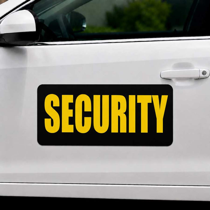 24" x 12" Magnetic Security Sign for vehicles