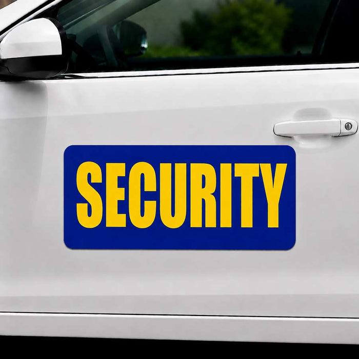 24" x 12" Magnetic Security Sign for vehicles