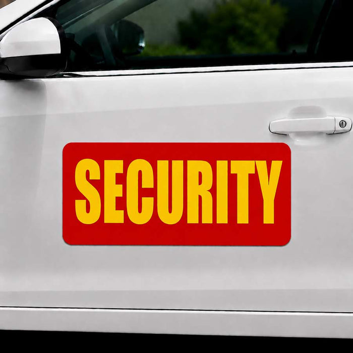 24" x 12" Magnetic Security Sign for vehicles