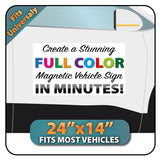 Magnetic Sign | Customize and Design Online| 24x14"