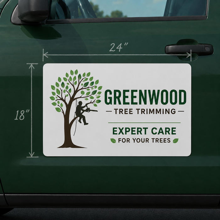 24x18 Custom Full Color Magnetic Sign for Trucks & Vans | Design Online