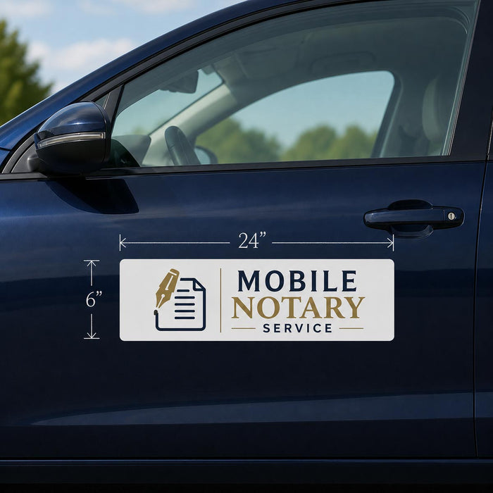 24x6" Custom Magnetic Sign for Car