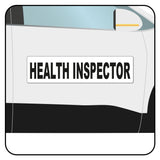 Health Inspector Vehicle Magnet or Decal + Reflective Options | 24"x6"