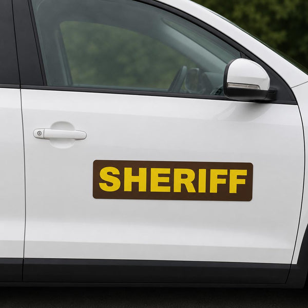 County Sheriff Vehicle Door Sign | 24"x 6" Magnetic Sign or Decal