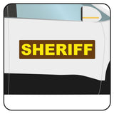 County Sheriff Vehicle Door Sign | 24"x 6" Magnetic Sign or Decal