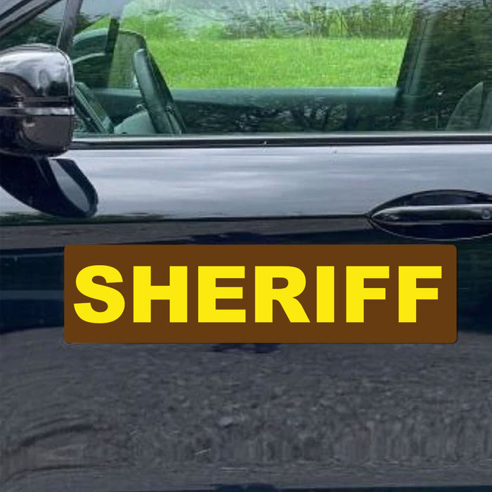 County Sheriff Vehicle Door Sign | 24"x 6" Magnetic Sign or Decal