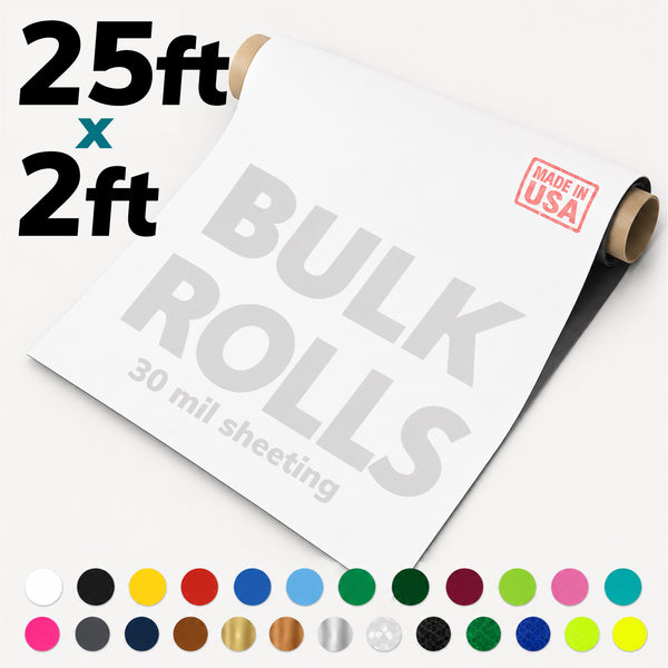 25 Feet of Blank Magnetic Sheeting (25'x24" Roll)