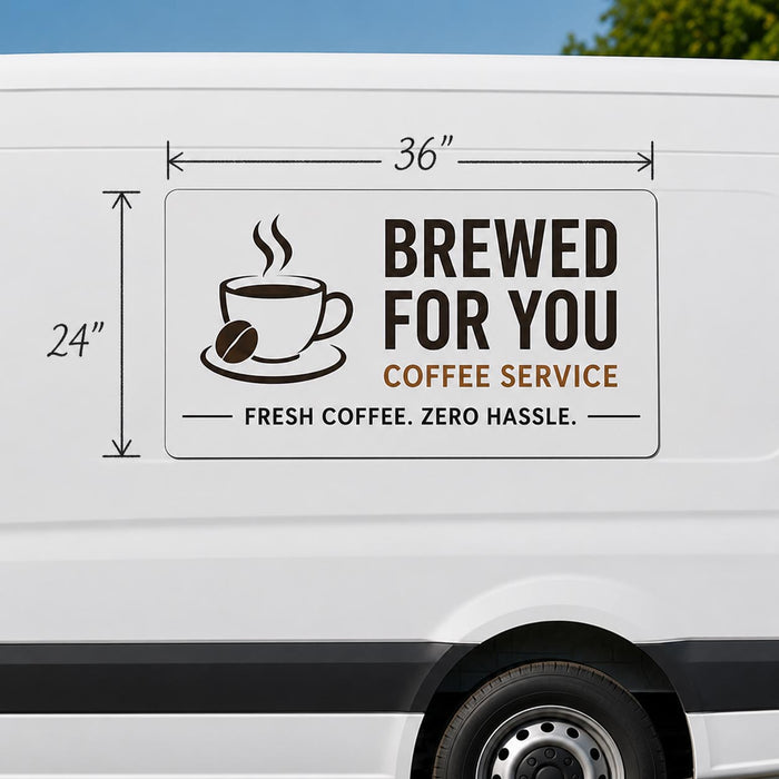 Upload Your Custom Magnetic Sign Design, Car, Truck & Van Magnets
