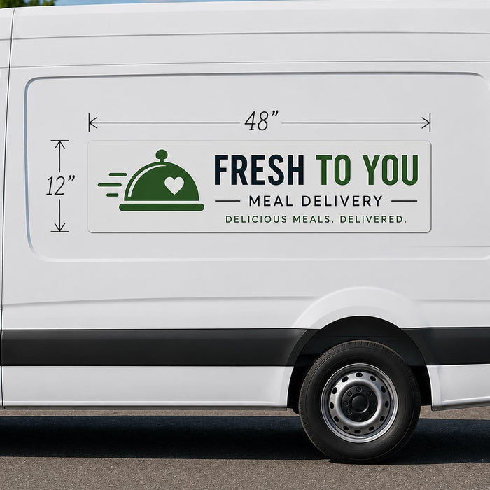 48x12 Custom Full Color Magnetic Sign for Trucks | Design Online