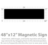 Large 48x12" Custom Full Color Magnet