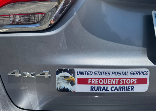 USPS frequent stops rural carrier bumper magnet
