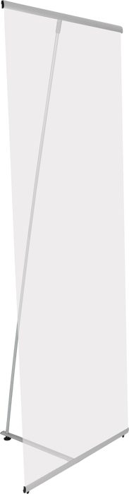 Lightning Premium Retractable Banner Stand – 31" × 77" with Heavyweight Vinyl Banner