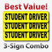 Student Driver Car Magnet Combo Pack