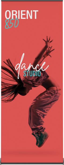 Orient 850 Premium Retractable Banner Stand – 33.5"–83.25"