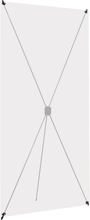 Economy X-TEND 1 Spring Back Banner Stand – Portable X-Style Display