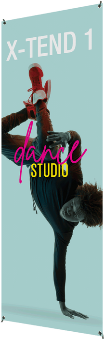 Economy X-TEND 1 Spring Back Banner Stand – Portable X-Style Display