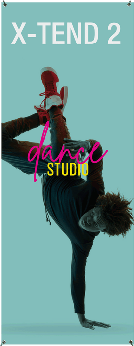 Economy X-TEND 2 Spring-Back Banner Stand,  27.5" × 70.88"