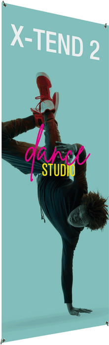 Economy X-TEND 2 Spring-Back Banner Stand,  27.5" × 70.88"