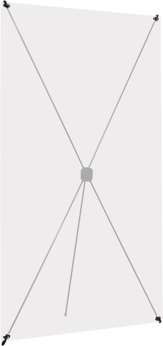 Economy X-TEND 3 Spring-Back Banner Stand – 31.5" × 70.88" (Stand, Banner, or Full Kit)