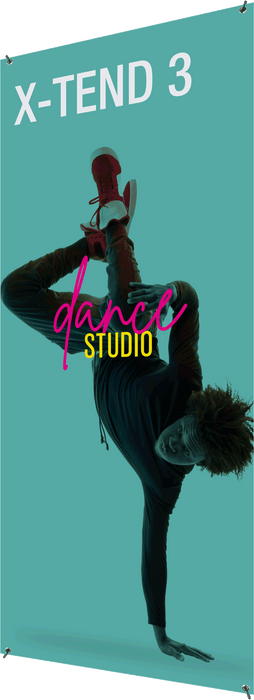 Economy X-TEND 3 Spring-Back Banner Stand – 31.5" × 70.88" (Stand, Banner, or Full Kit)