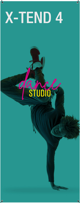 Economy X-TEND 4 Extra-Tall Spring-Back Banner Stand – 31.5" × 78.75"