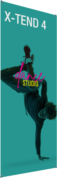 Economy X-TEND 4 Extra-Tall Spring-Back Banner Stand – 31.5" × 78.75"