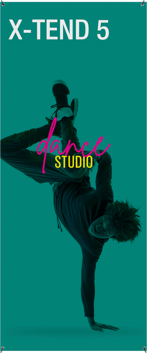 Economy X-TEND 5 Extra-Wide Spring-Back Banner | 33.5" × 78.75" | Stand, Banner, or Kit