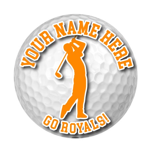 Golf Magnet or Sticker | Custom Golf Ball Sign for Car or Locker