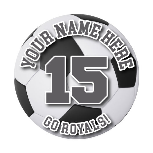 Soccer Ball Sticker or Magnet | Customize Team Fútbol Locker Magnet