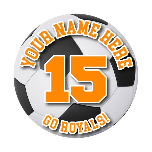 Soccer Ball Sticker or Magnet | Customize Team Fútbol Locker Magnet