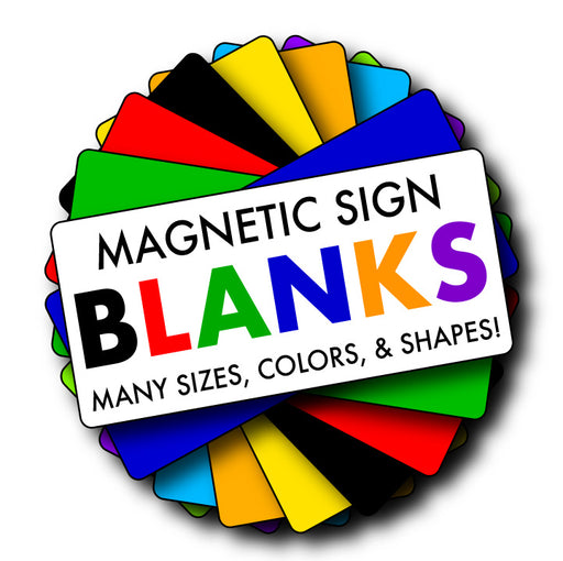 Round Blank Circle Magnet Signs in Many Sizes and Colors | Polka Dots