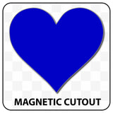 Heart Shaped Blank Magnet