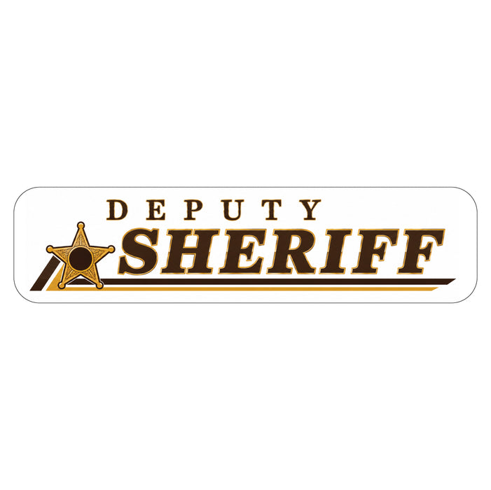 Deputy Sheriff Car Door Magnet or Sticker 24"x6", Reflective & Non Reflective Options